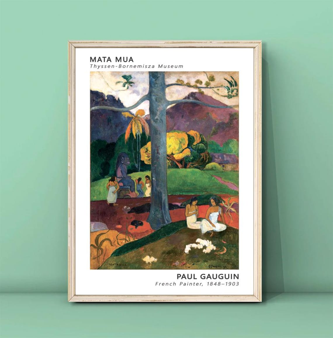 Paul Gauguin Matamoe Vintage Landscape Poster