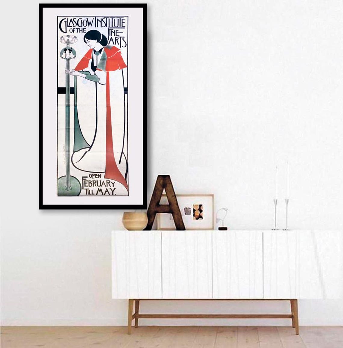 Charles Rennie Mackintosh Moderne Maharajah Print Mackintosh Painting Art Nouveau Woman Print Scottish Art Nouveau Poster - Image 2