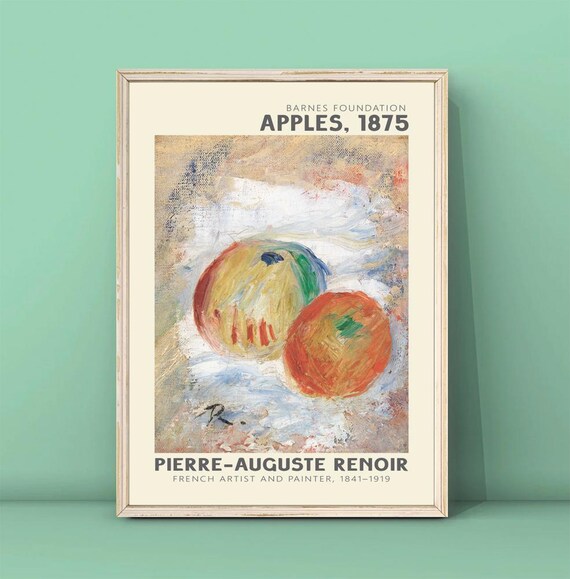 Pierre-Auguste Renoir Apples 1875 Barnes Foundation Still Life Poster