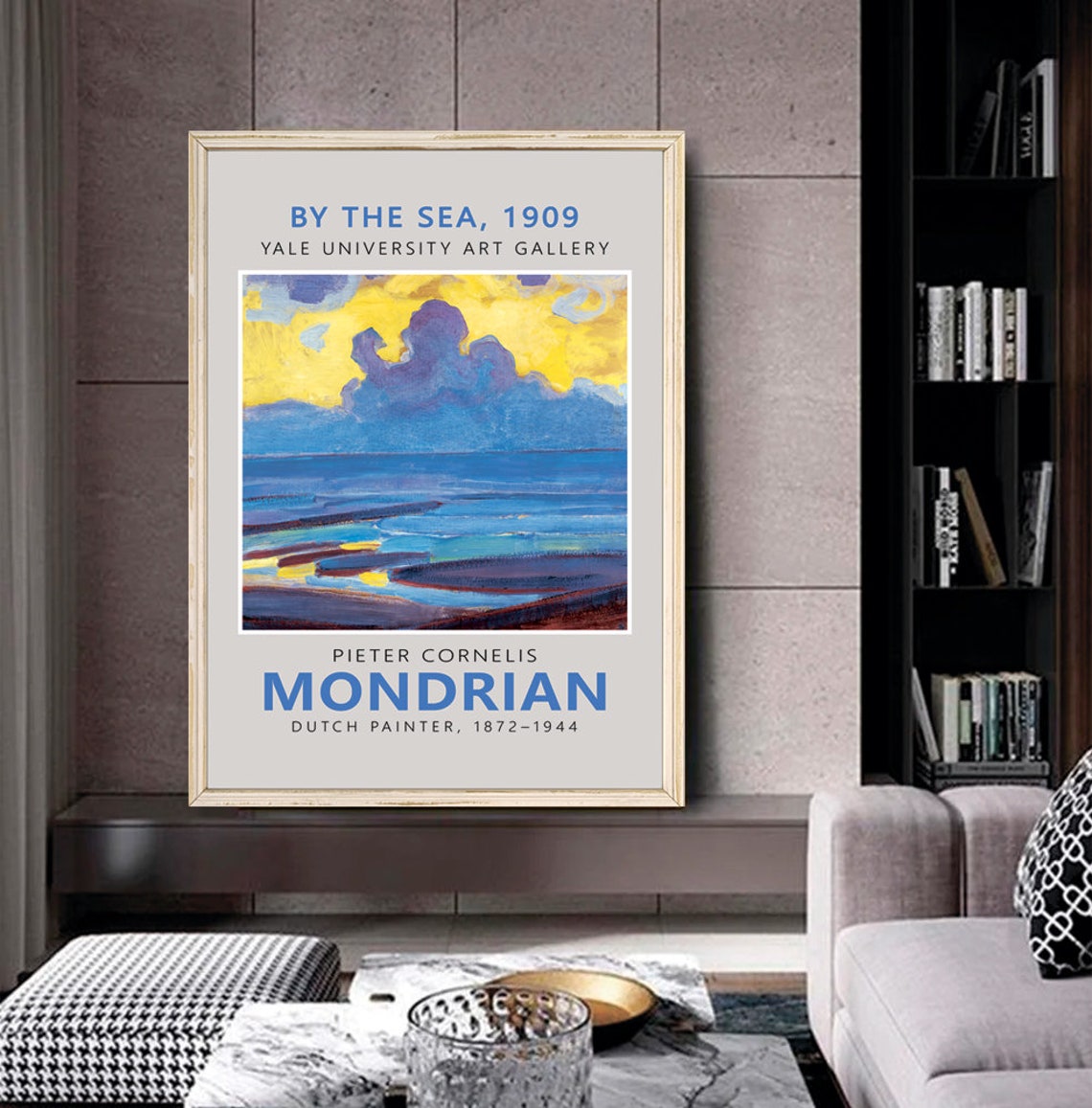 Pieter Cornelis Mondrian By The Sea 1909 Yale Seascape Art Poster - Image 2