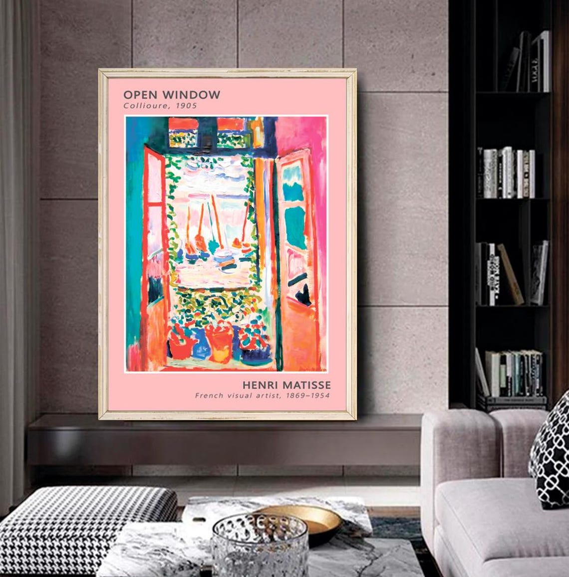 Henri Matisse Open Window Collioure 1905 Fauvist Color Poster - Image 2