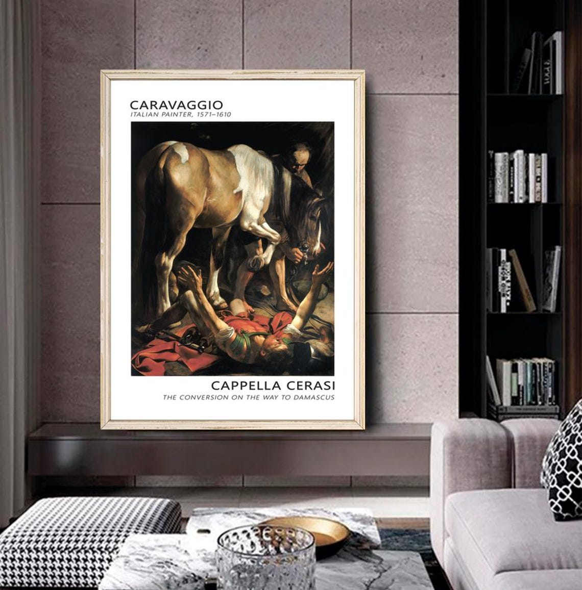 Caravaggio The Conversion On The Way To Damascus Baroque Poster - Image 2