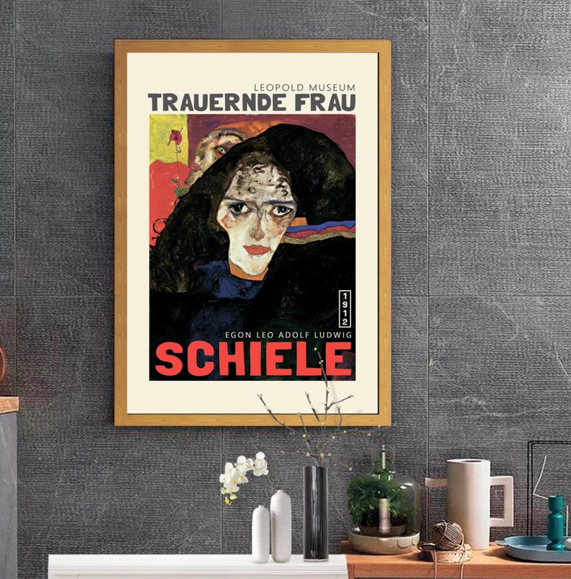Egon Schiele Trauernde Frau 1912 Mourning Woman Leopold Poster - Image 2