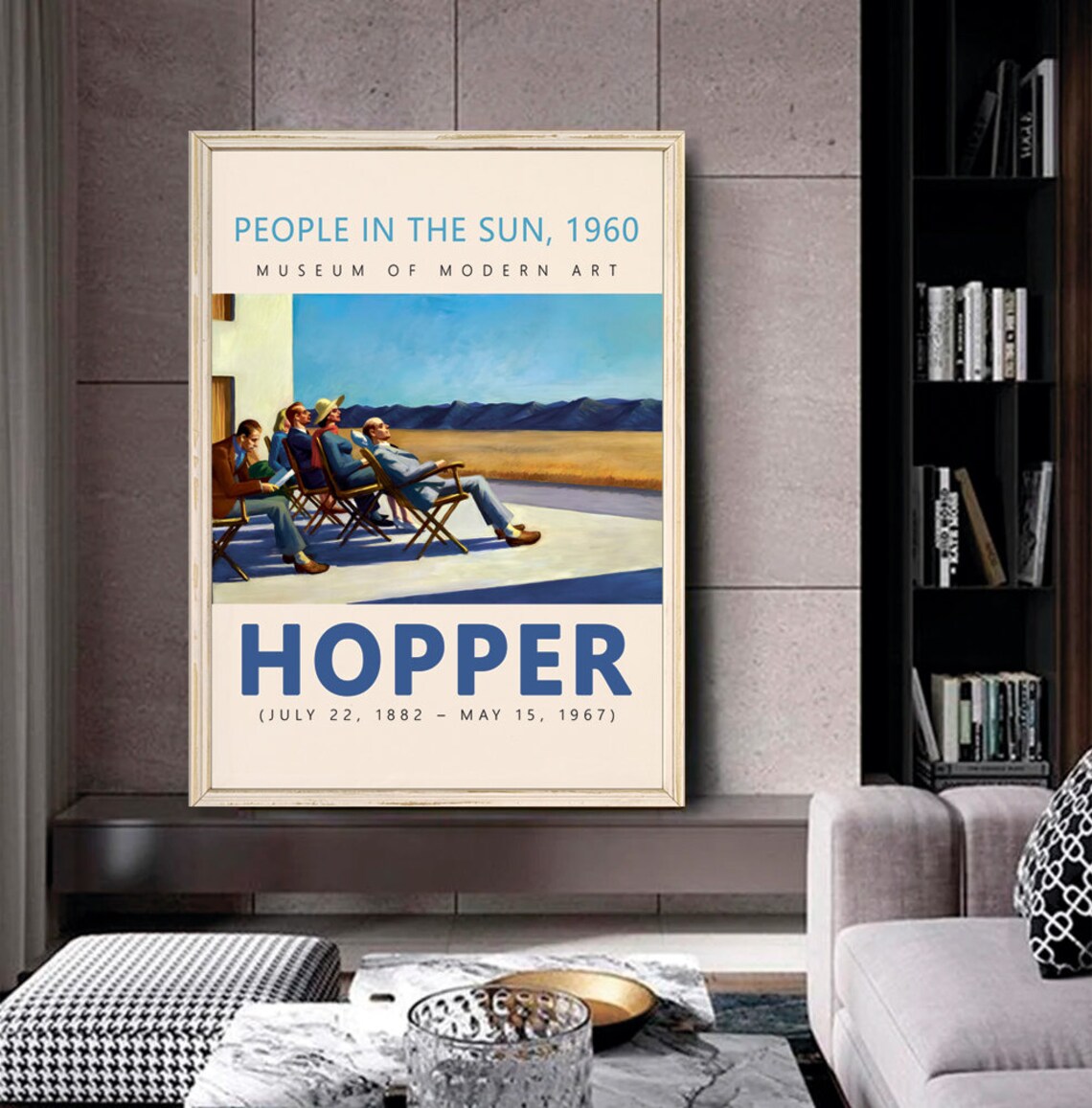 Edward Hopper People In The Sun, Vintage Art Print - Image 2