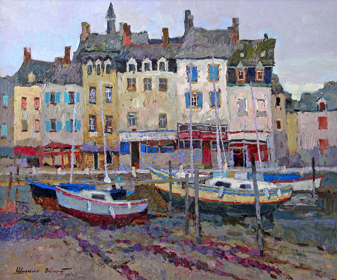 Fishing Boats, Northern France Landscape Art Print - Image 3