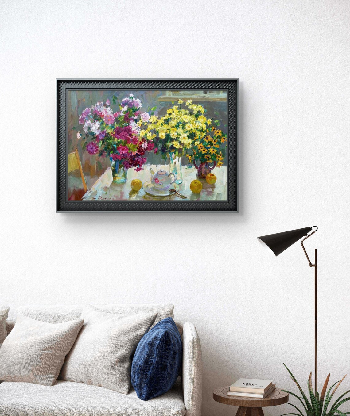 Sunlit Bouquet Harmony, Elegant Floral Still Life