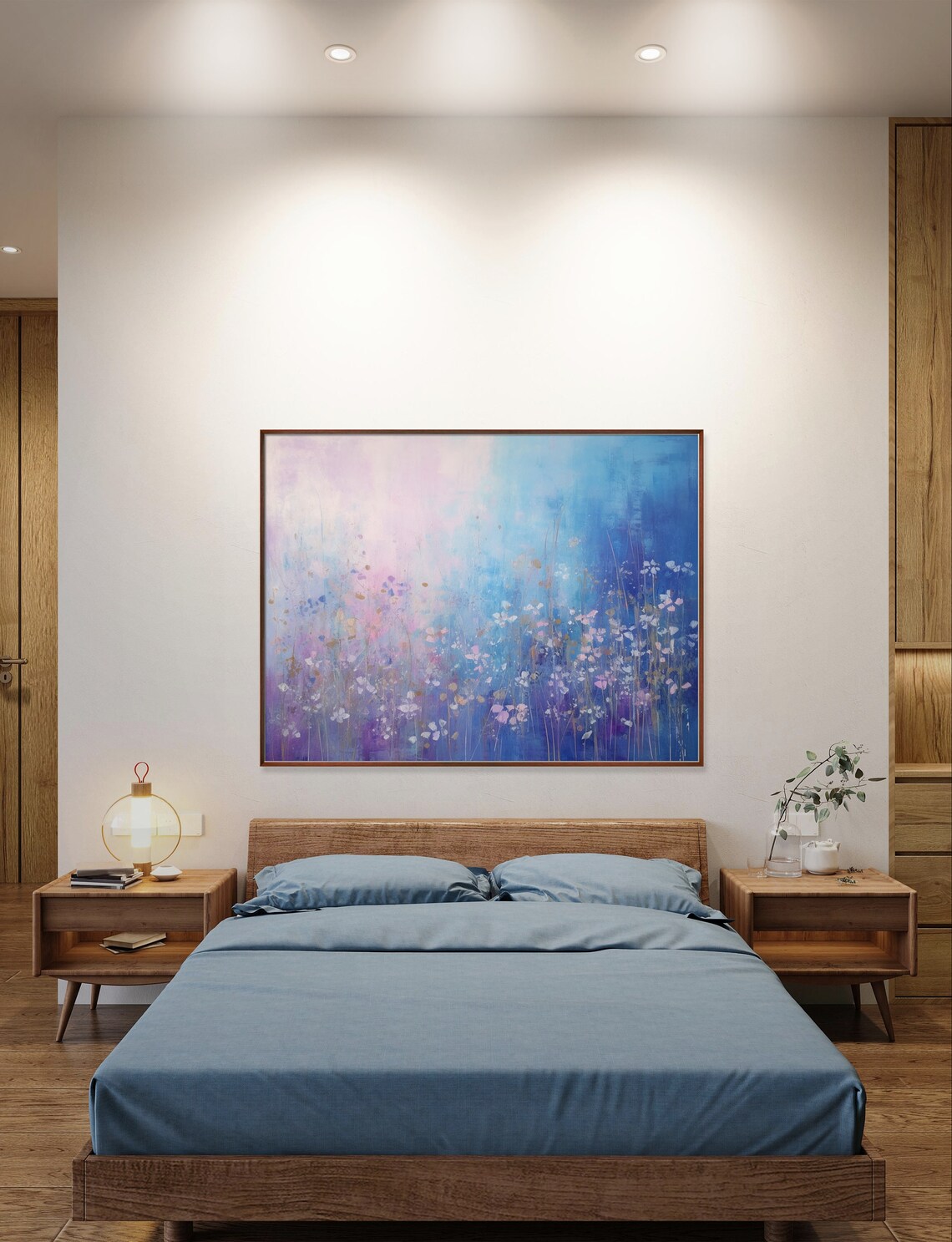 Abstract Floral Contemporary Painting, Wall Art - Image 2