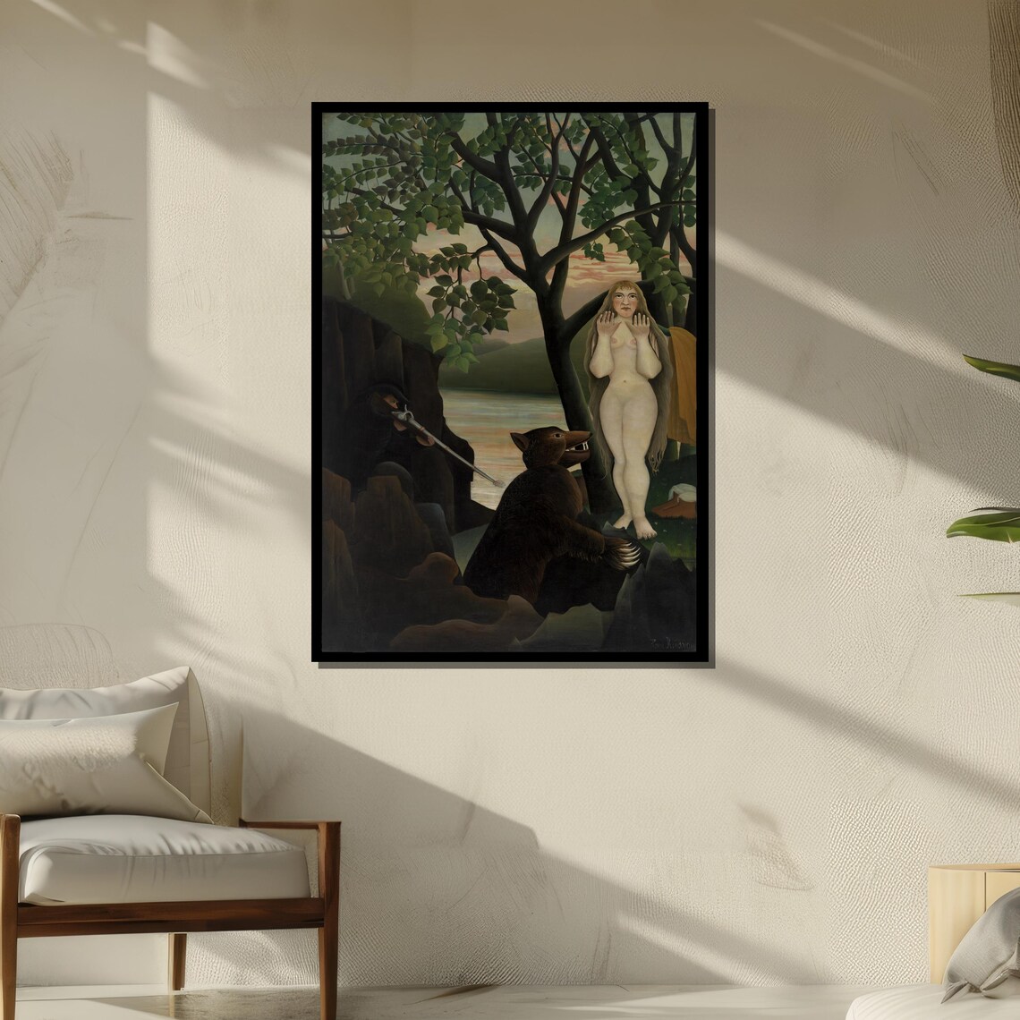 Henri Rousseau The Snake Charmer Jungle Sunset Classic Art Poster - Image 5
