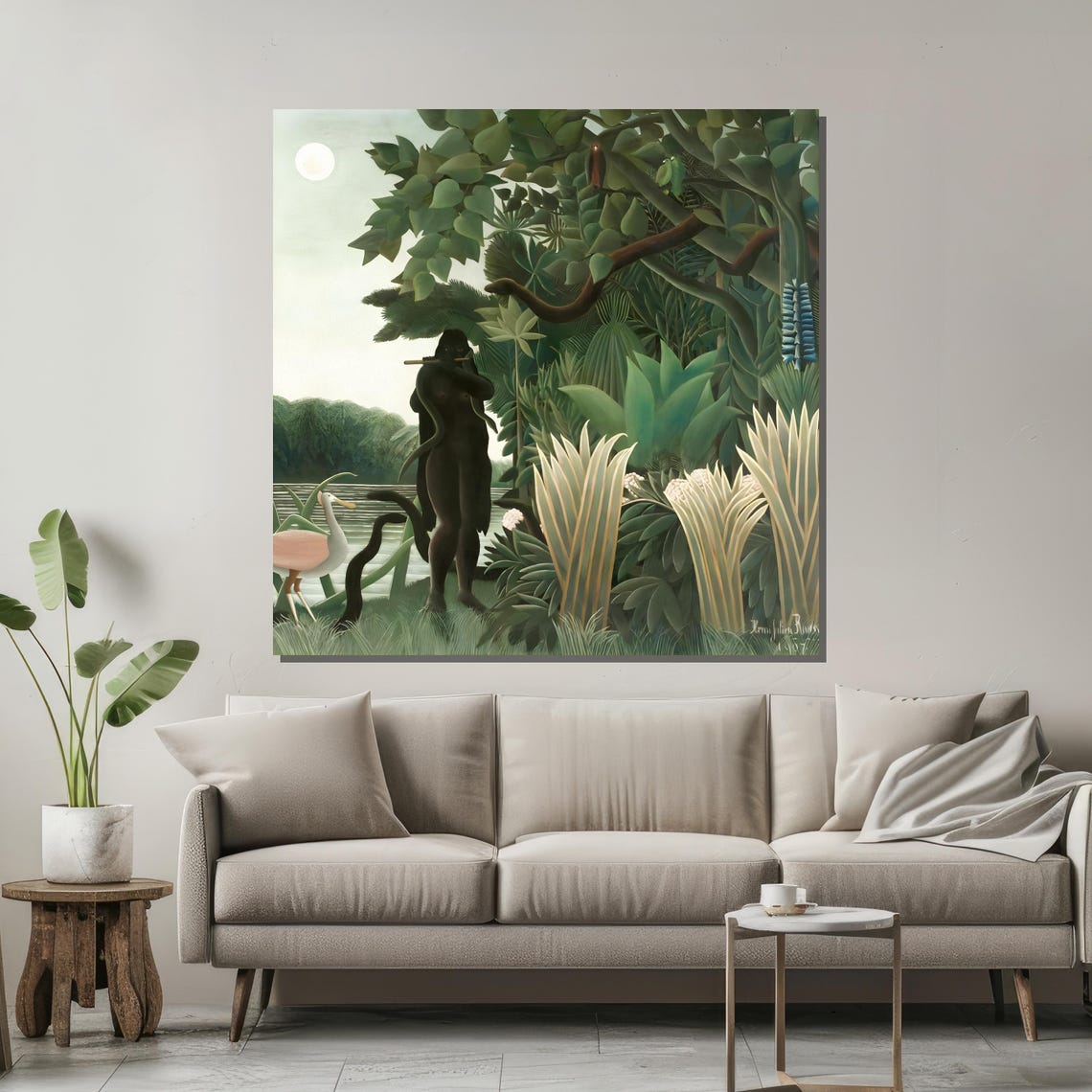 Henri Rousseau Jungle Scene The Dream Wall Art Exotic Nature Inspired Home Decor - Image 2