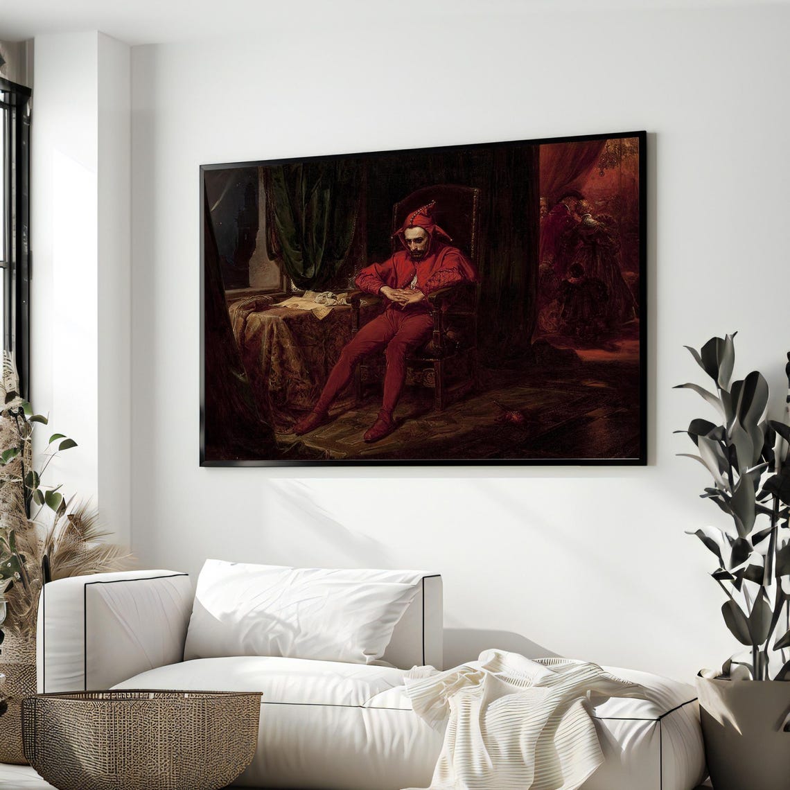 Jan Matejko Stanczyk the Sad Jester Historic Polish Painting Poster