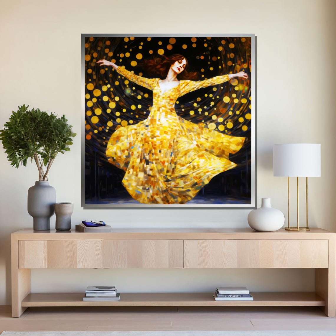 Abstract Ballerina Painting Modern Colorful Dance Themed Wall Art Home Decor - Image 4