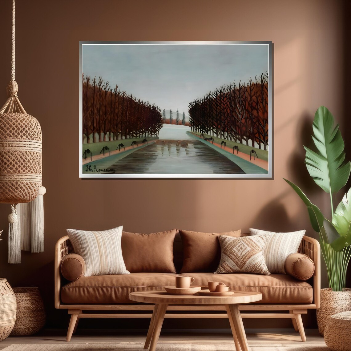Henri Rousseau Tree Lined Avenue in Park Landscape Art Poster - Image 4