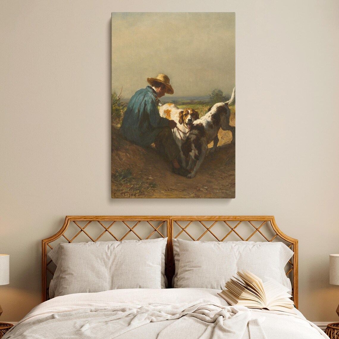 The Gamekeeper, Vintage Hunting Scene Wall Art - Image 2