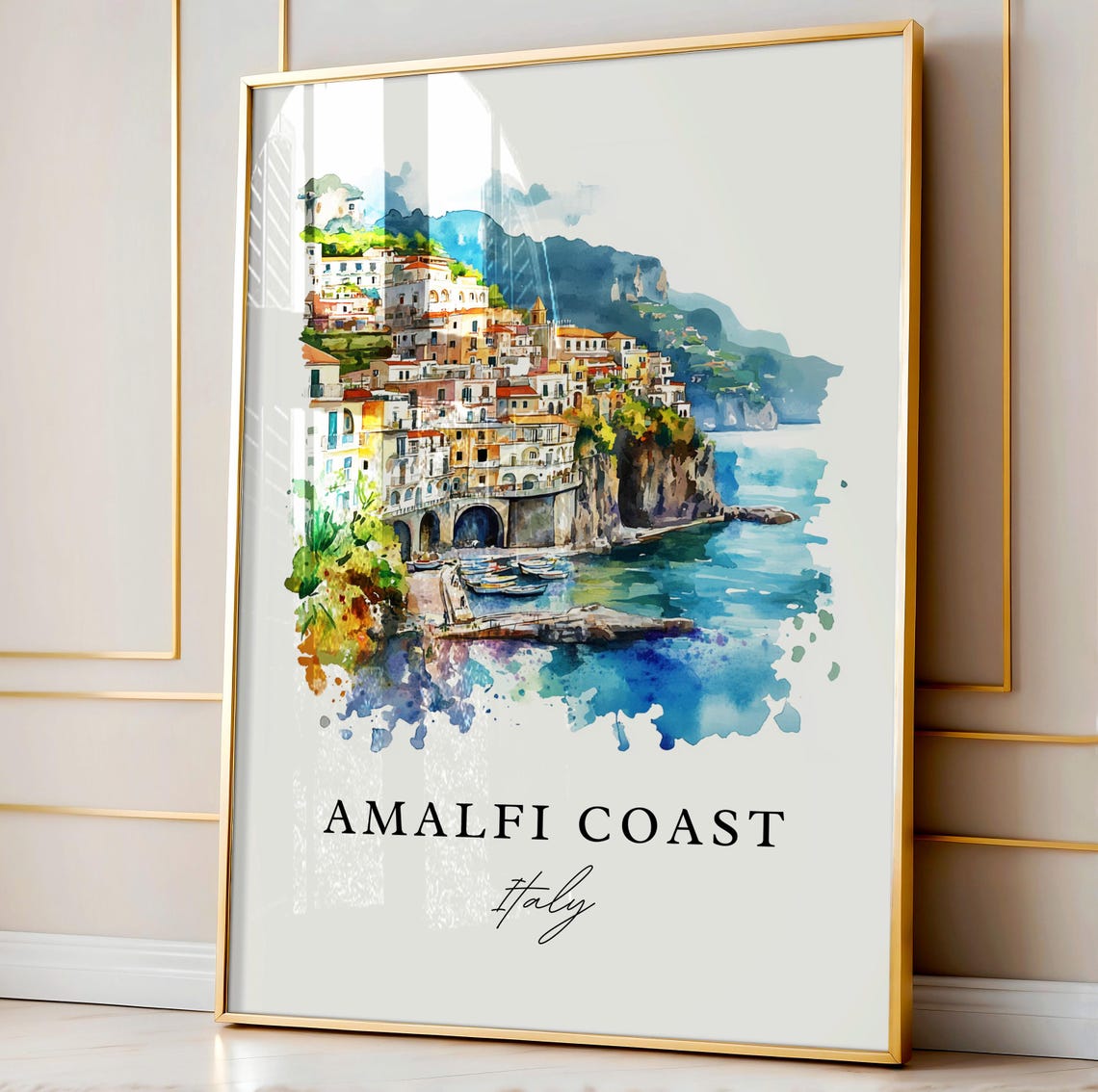 Amalfi Coast Housewarming Travel Poster - Image 4