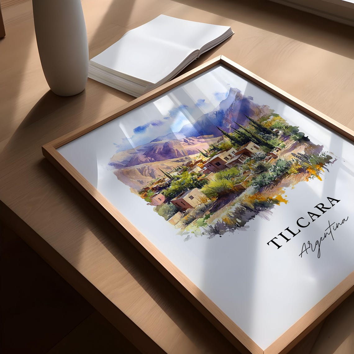 Tilcara Argentina Wall Art Print Watercolor Gift Travel Poster Housewarming - Image 5
