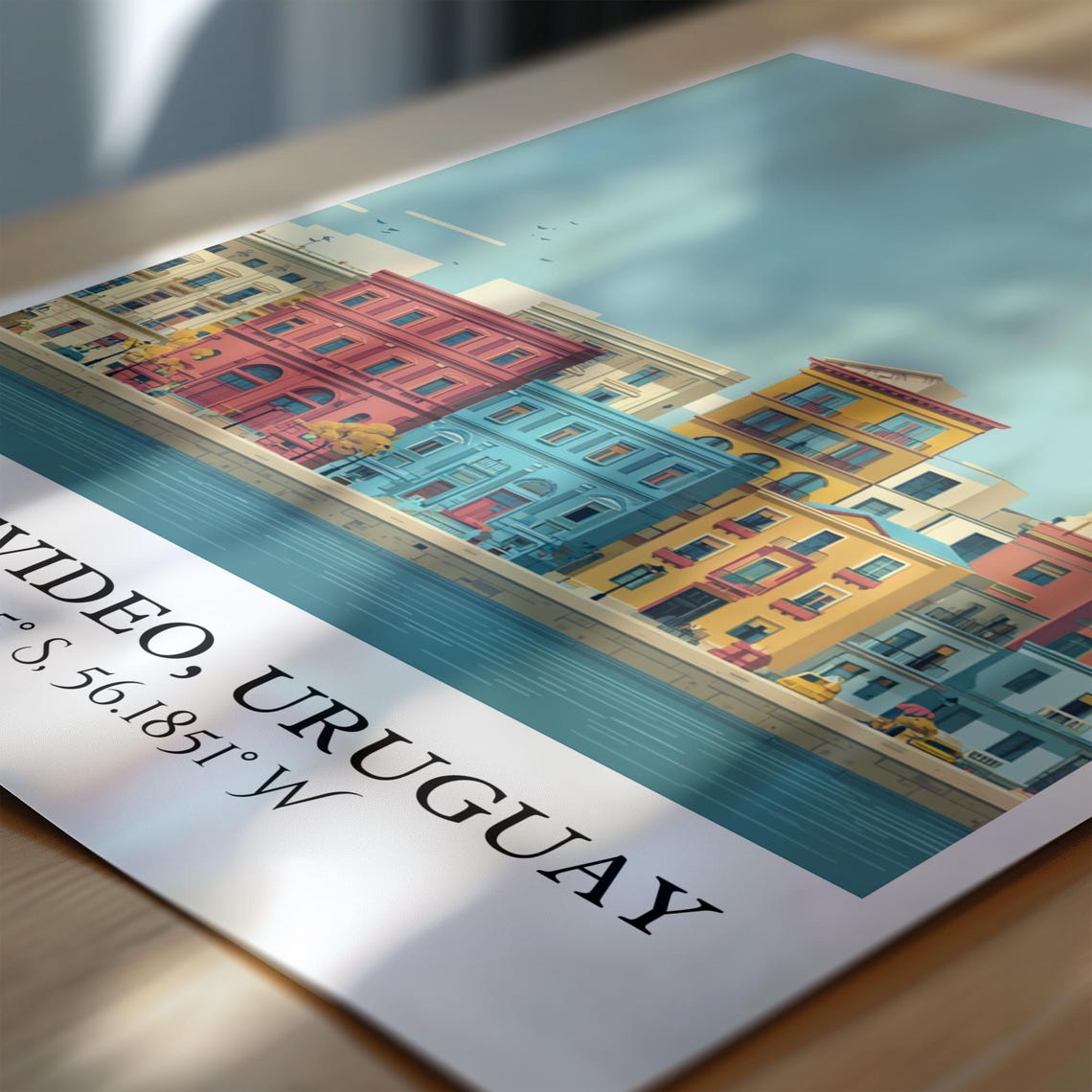 Montevideo Art Retro Travel Home Decor Uruguay Gift Prints Housewarming - Image 7