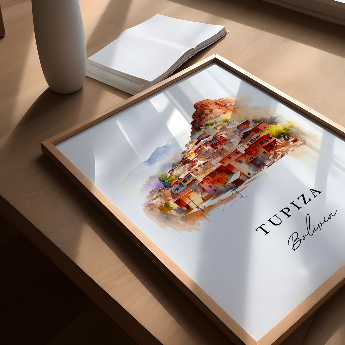 Tupiza Bolivia Wall Art Poster Print Wedding Gift Birthday Present Custom Text Perfect - Image 4