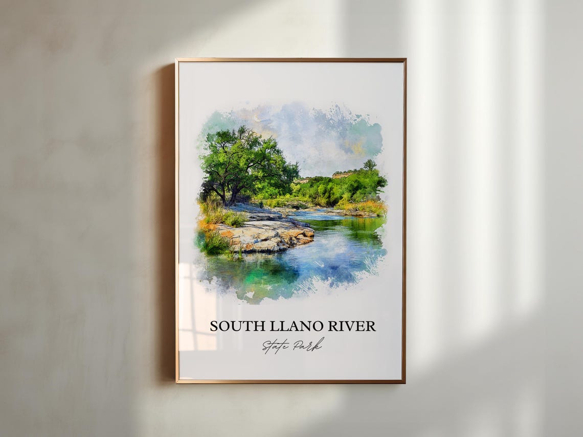 South Llano River State Park Texas Crystal Clear River Water Poster - Image 5
