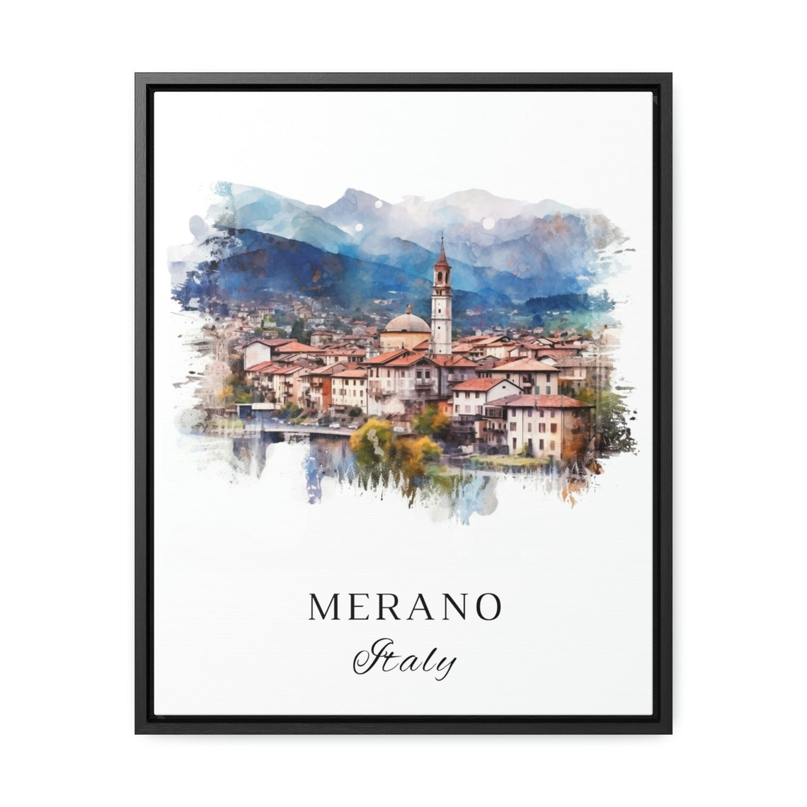 Merano Italy Travel Poster, Custom Text Wall Art - Image 2