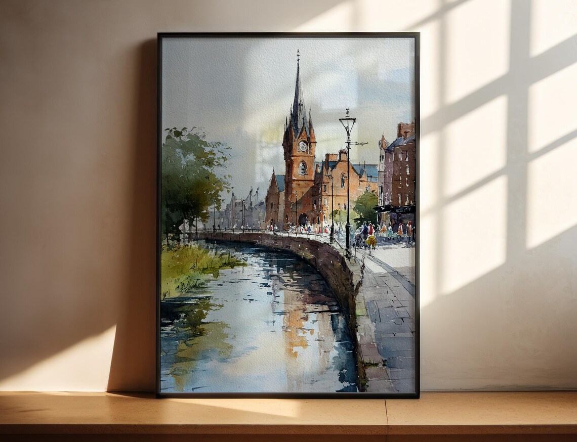 Inverness Scotland Artwork Decor Wall Art Print