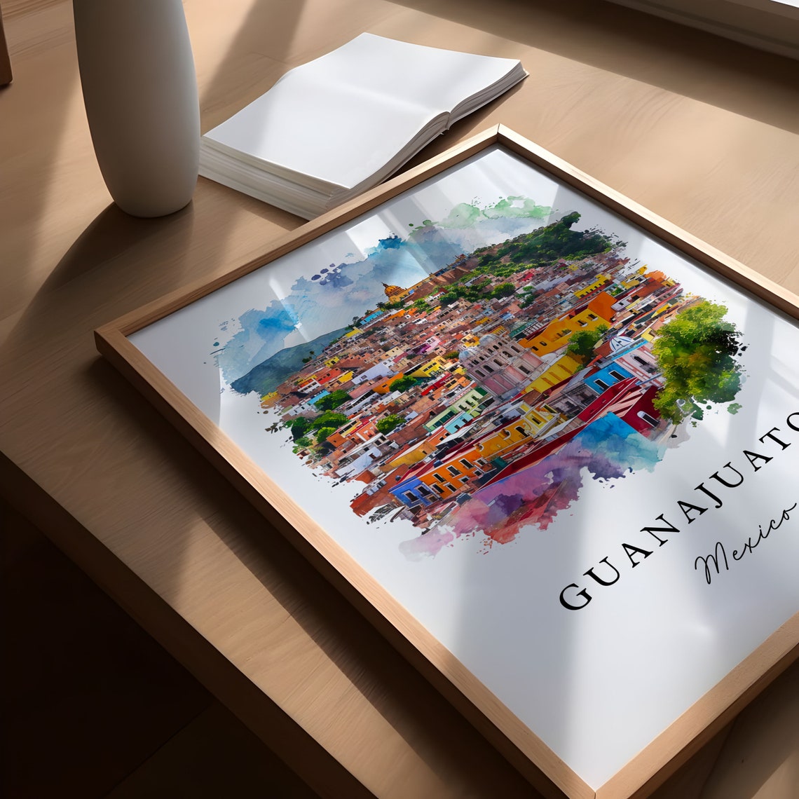 Guanajuato Traditional Travel Art, Mexico Poster - Image 5