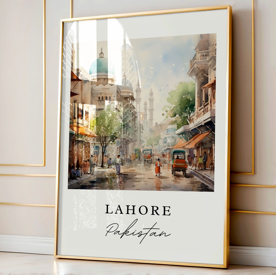 Lahore Pakistan Personalized Travel Poster - Image 4