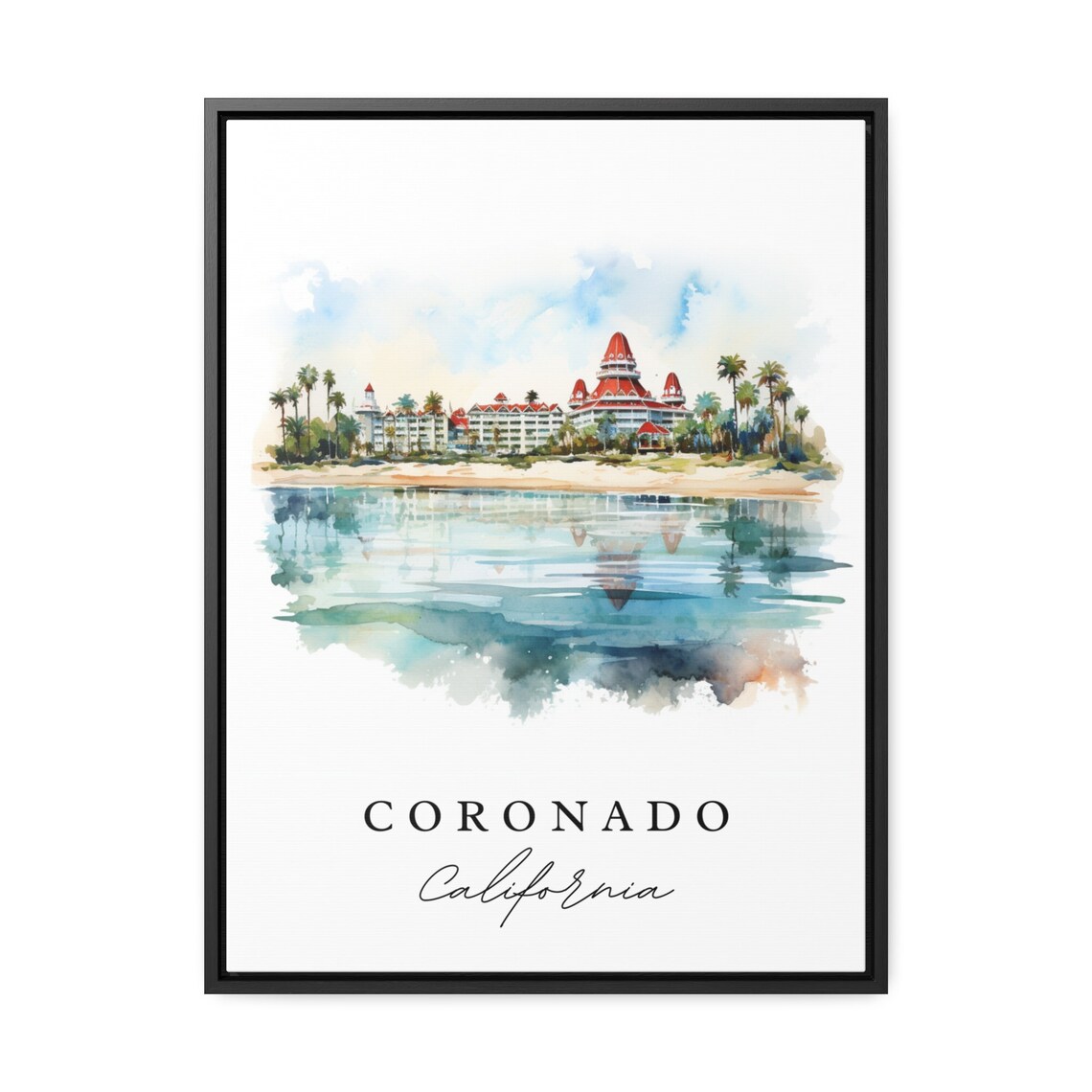 Coronado CA Custom Text Poster Print, Travel Art - Image 3