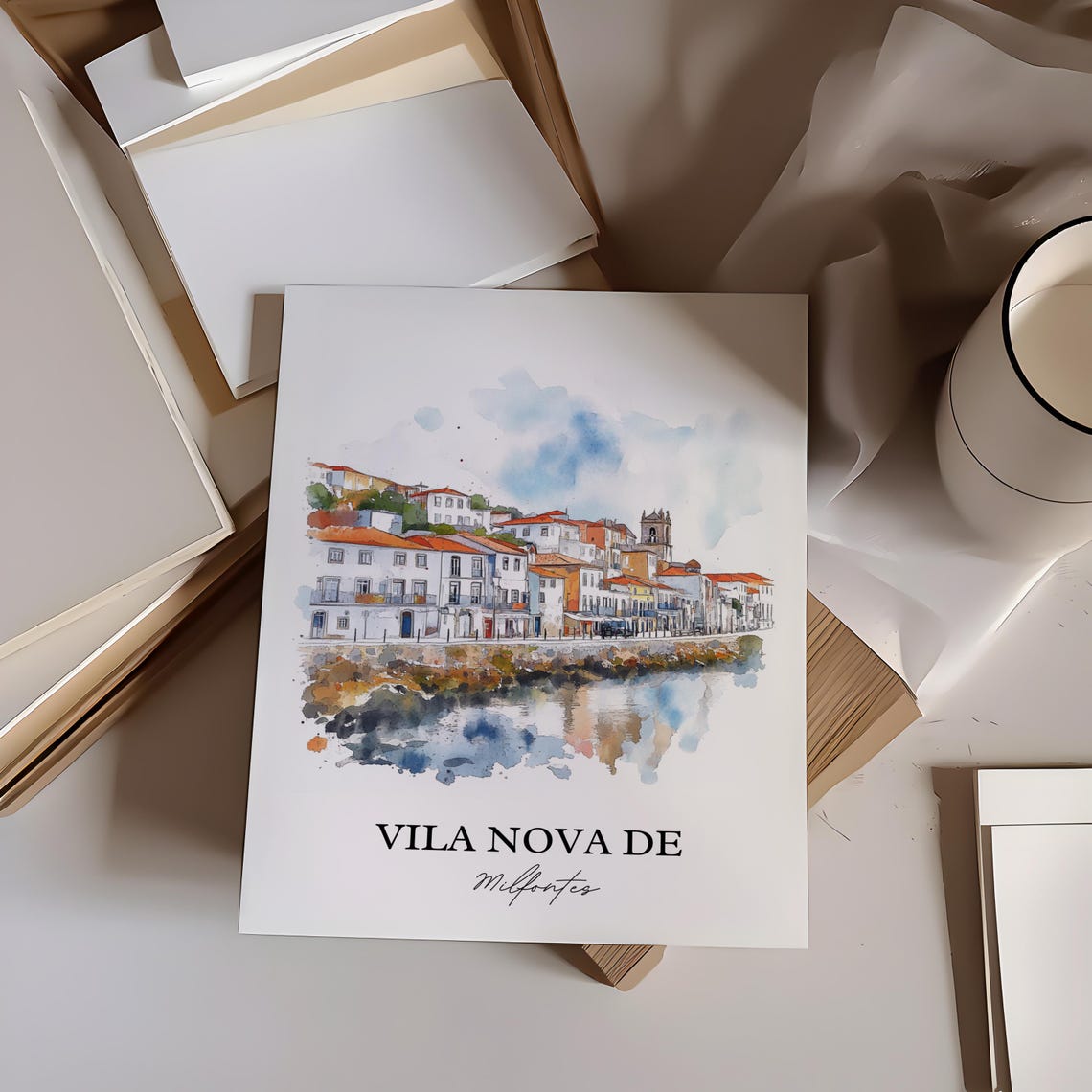 Vila Nova De Milfontes Travel Poster, Portugal - Image 2