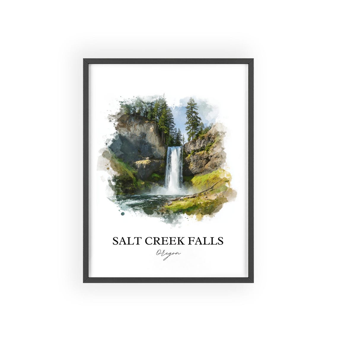 Scenic Salt Creek Falls Willamette Oregon Basalt Waterfall Poster - Image 2