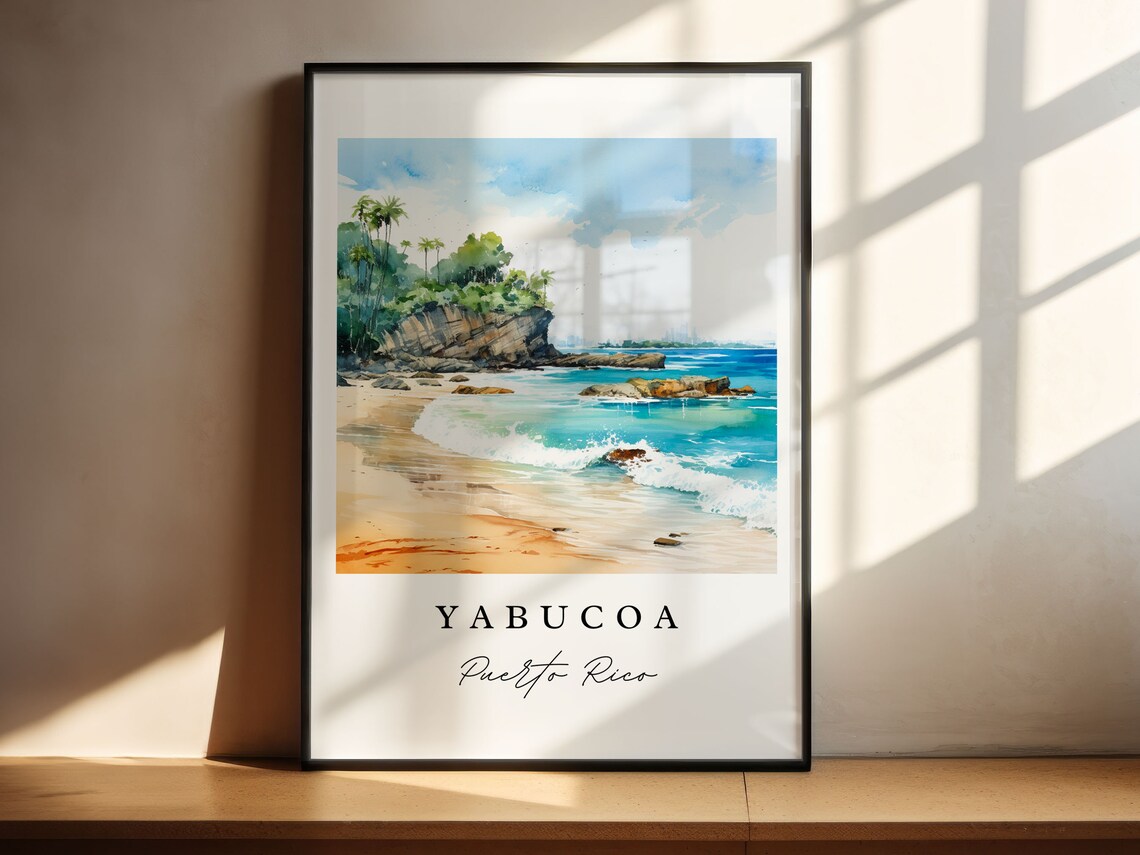 Yabucoa PR Poster Print, Puerto Rico Custom Text - Image 4
