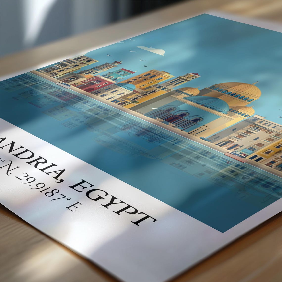 Alexandria Egypt Art Retro Travel Home Decor Gift Prints Housewarming - Image 7
