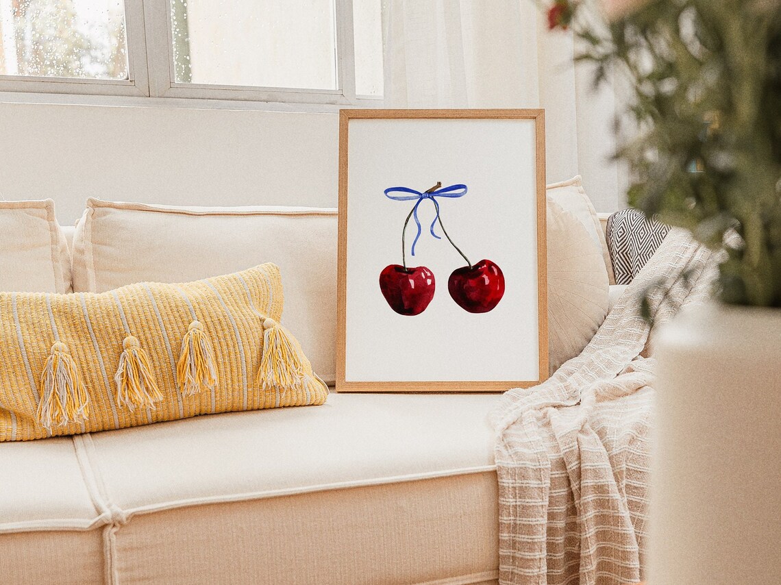 Cherry Poster, Trendy College Dorm Decor - Image 3