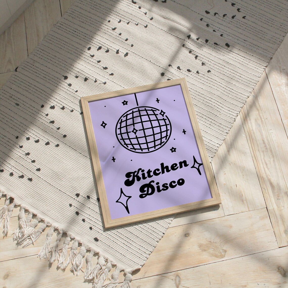 Kitchen Disco Poster, Foodie Mid Century Gift - Image 3