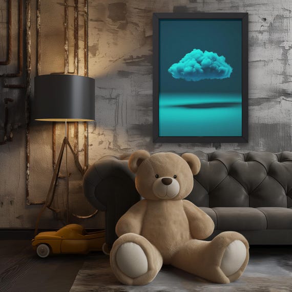 Dreamy Cloud Art Poster Modern Postermatte Vertical Wall Decor Home Office Prints Thoughtful Gift Relaxing Atmosphere