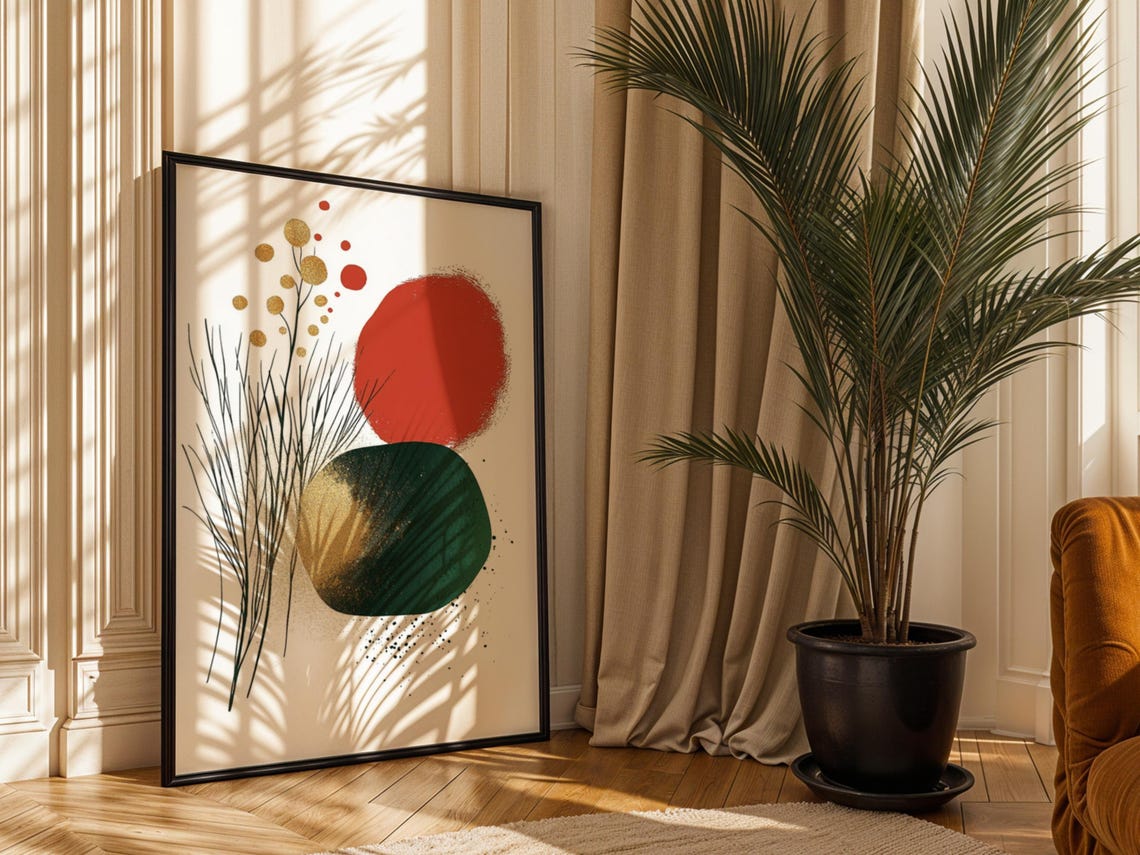 Minimalist Botanical Wall Art Modern Nature Print
