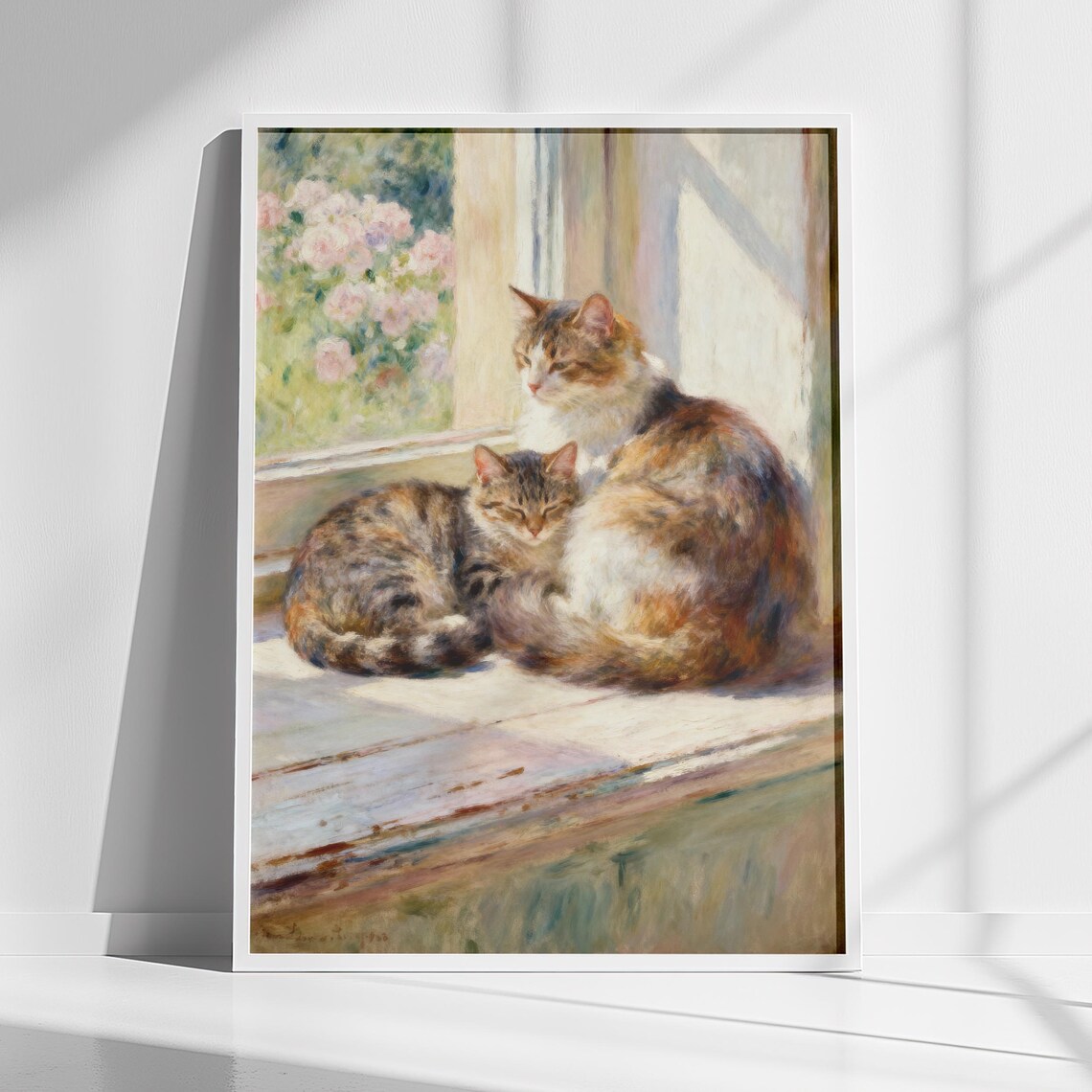 Cats On Sunlit, Wall Art Print