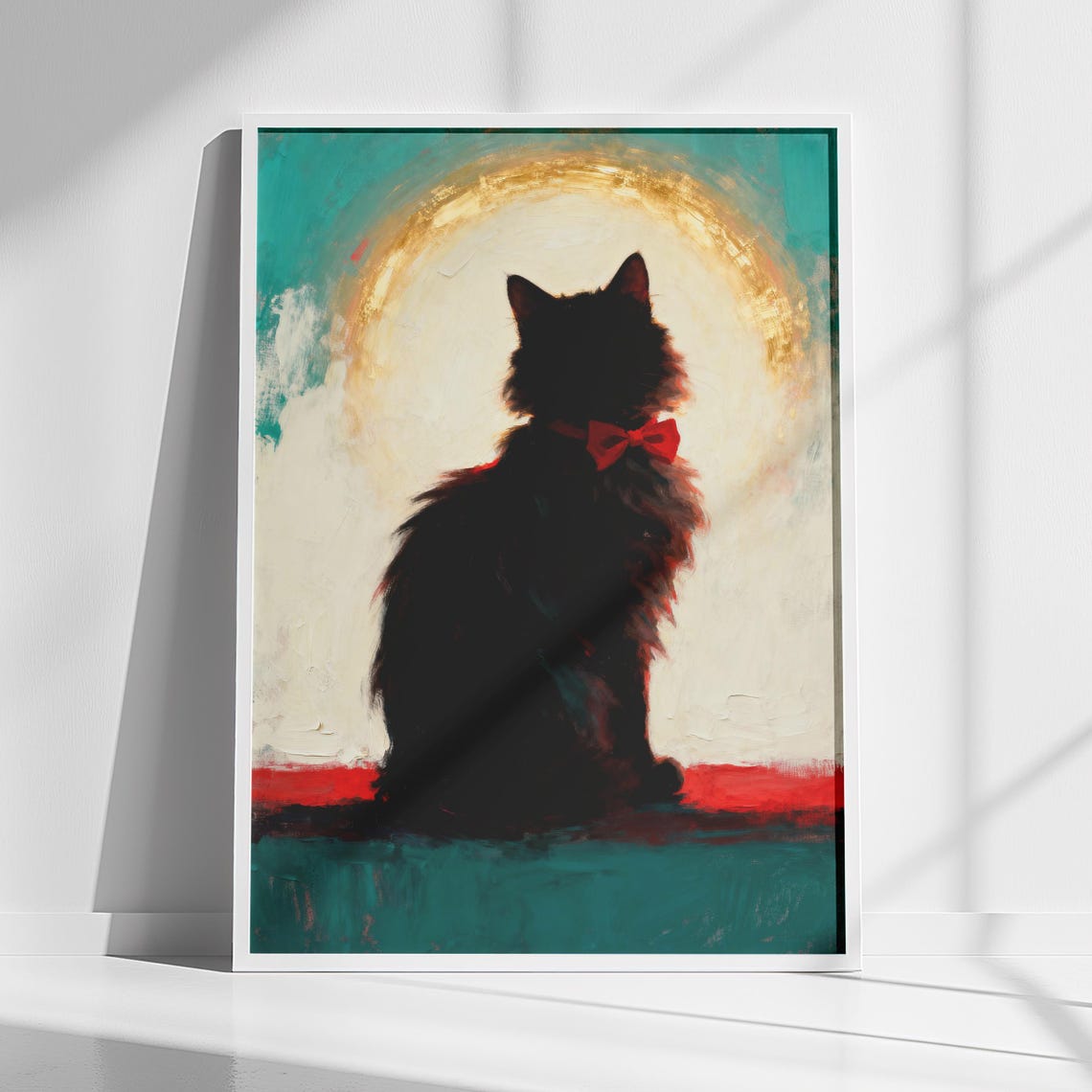 Black Cat Wall Art, Poster Print