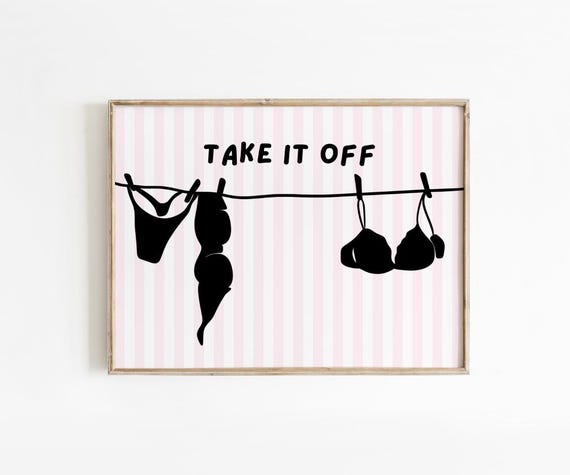 Trendy Cute Funny Bathroom Decor Art College Apartment Laundry Room Downtown Girl Preppy