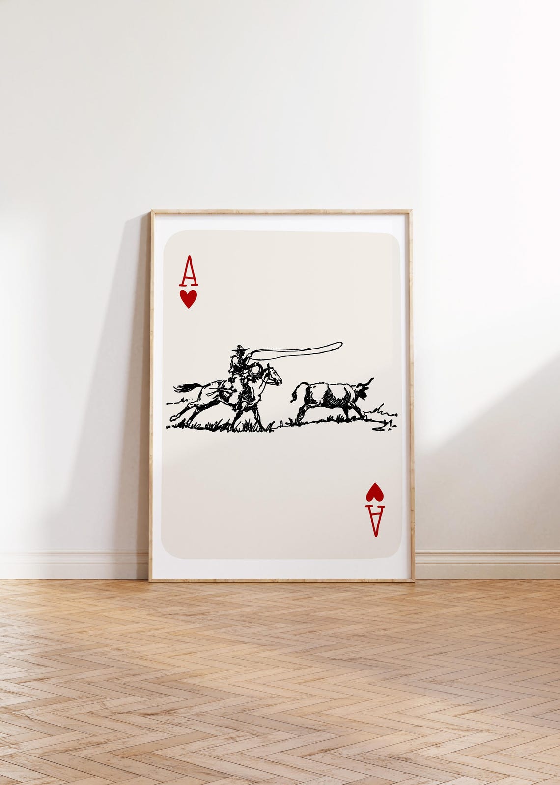 Cowboy Playing Card Vintage Cowboy Rodeo Cowboy Western Print Cowgirl Western Aesthetic Western Decor Western Art - Image 2