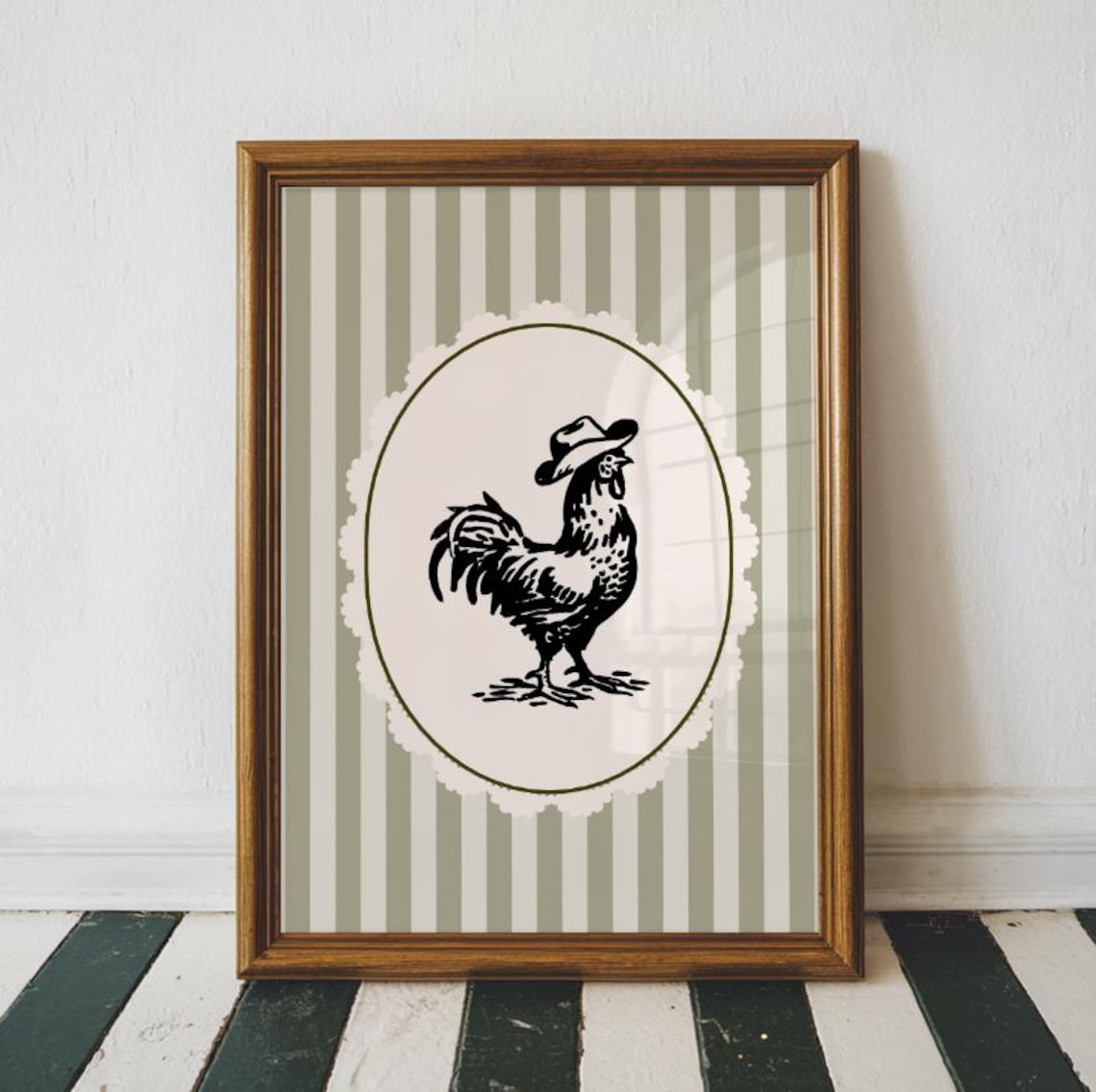 Vintage Cowboy Print Western Nursery Art Rustic Farmhouse Decor