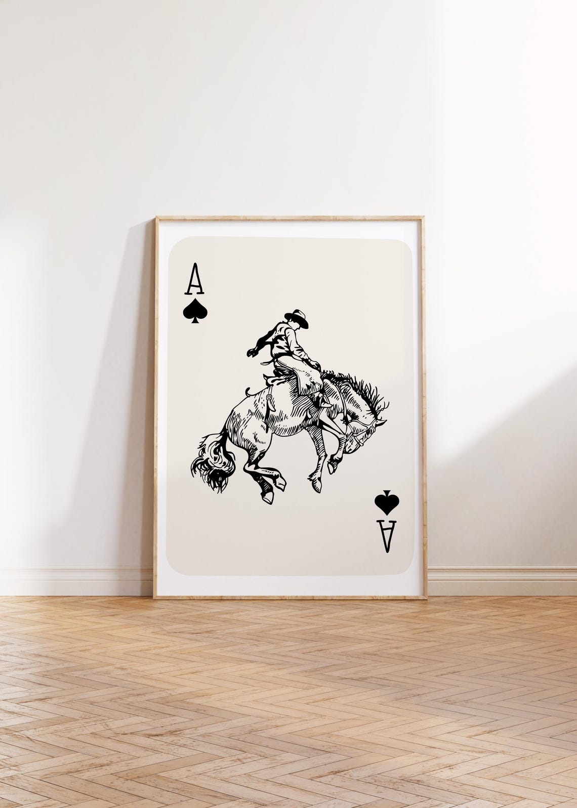 Cowboy Playing Card Vintage Cowboy Rodeo Cowboy Western Print Cowgirl Western Aesthetic Western Decor Western Art - Image 2