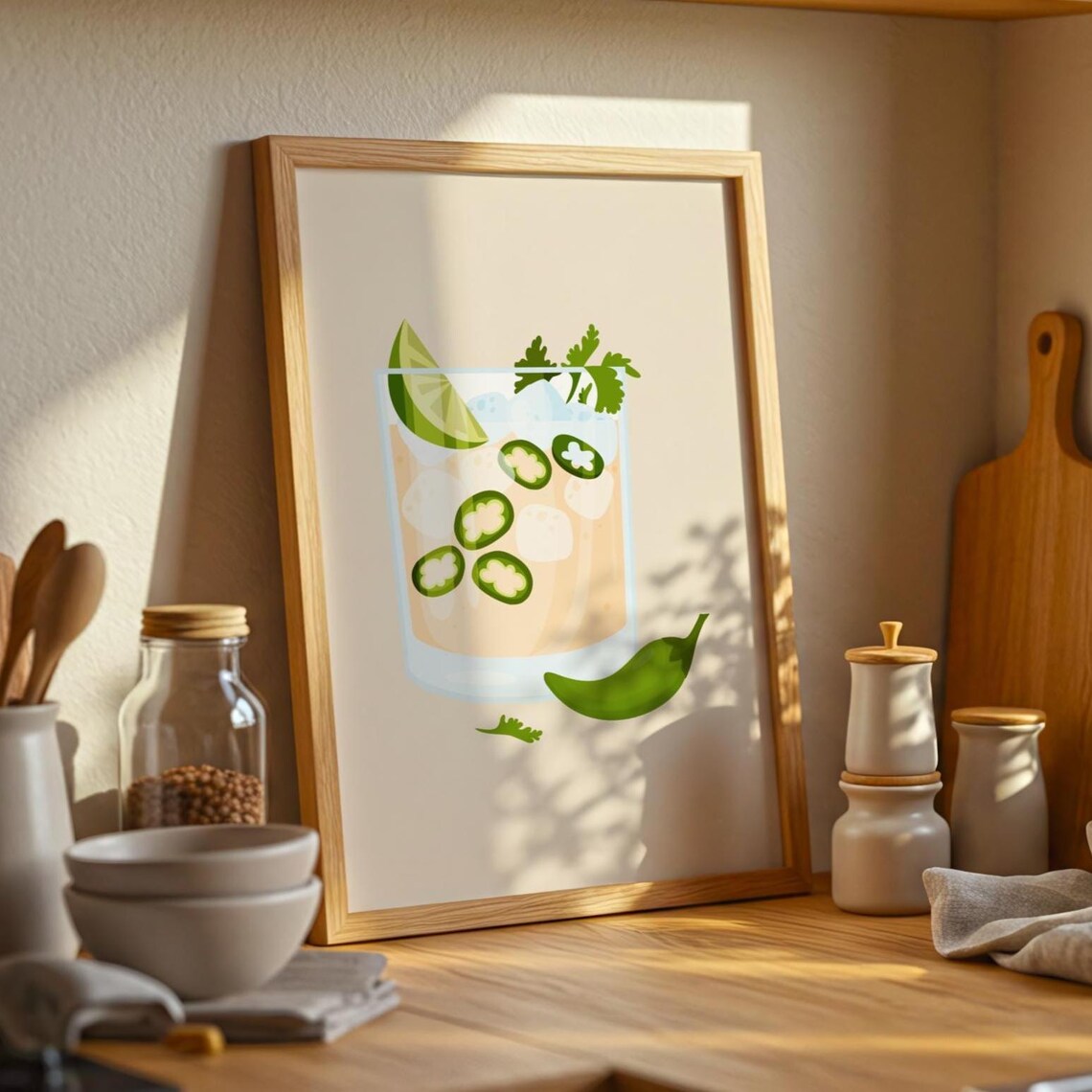 Jalapeno Spicy Margarita Poster, Ibiza Cocktail Humor
