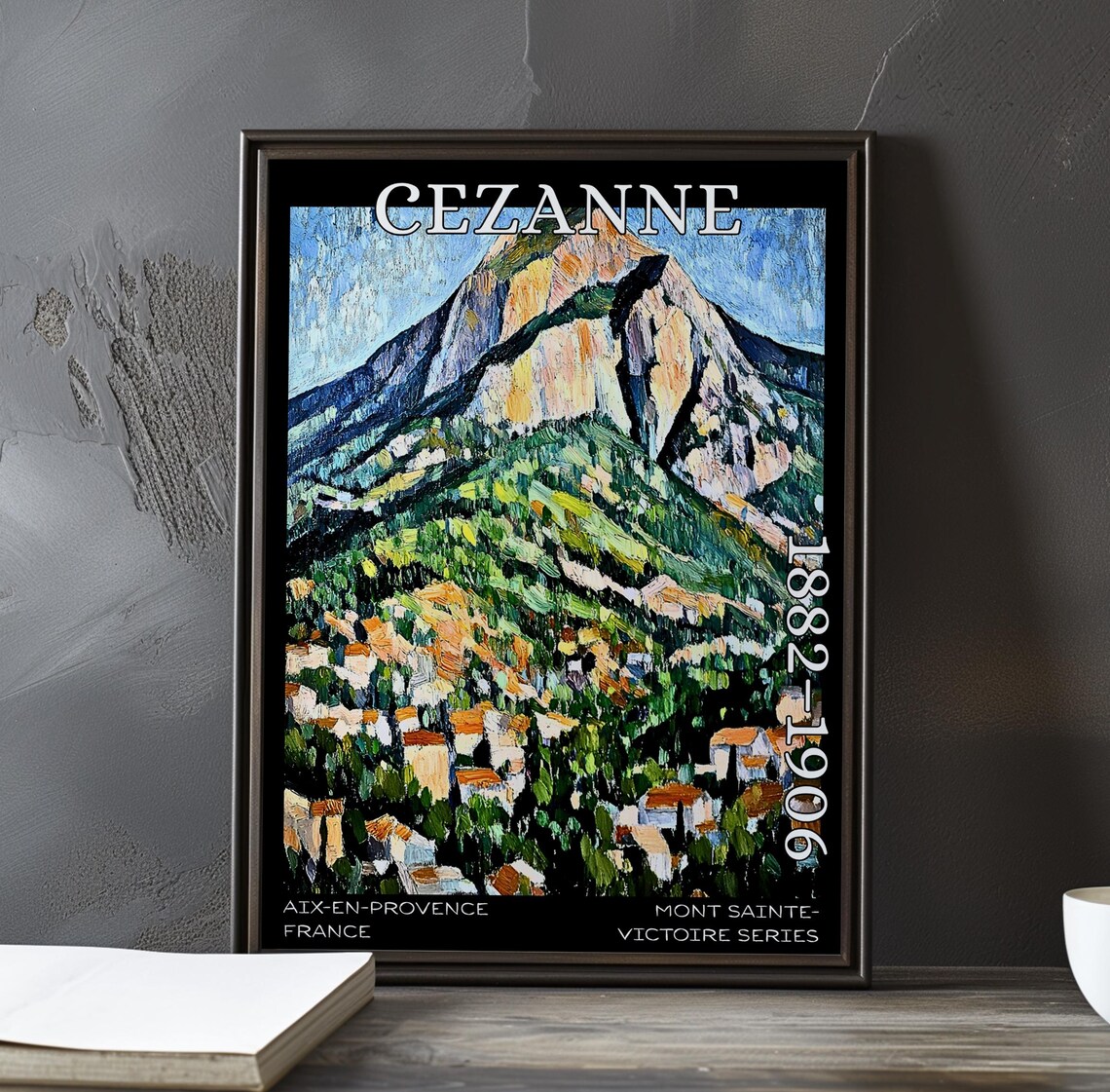 Cezanne Mont Sainte-Victoire Peak Above Village Provence Poster