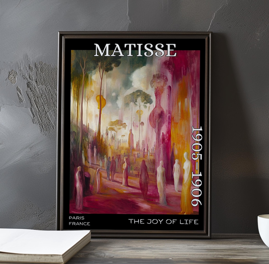 The Joy Of Life 19051906 Henri Matisse Print Poster Fauvist Nude Landscape Vibrant Figures French Post Impressionism Bold Colour Art