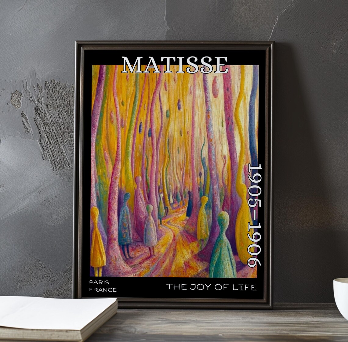 The Joy Of Life 19051906 Henri Matisse Print Poster Fauvist Nude Landscape Vibrant Figures French Post Impressionism Bold Colour Art