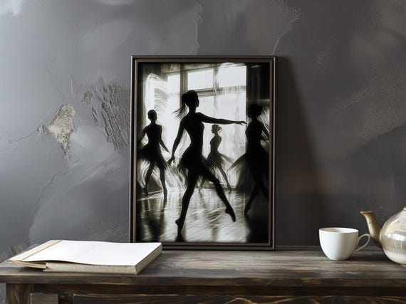 Edgar Degas Inspired Art Poster Ballet Dancer Print Impressionism Artwork Dance Impressionist Painting Movement