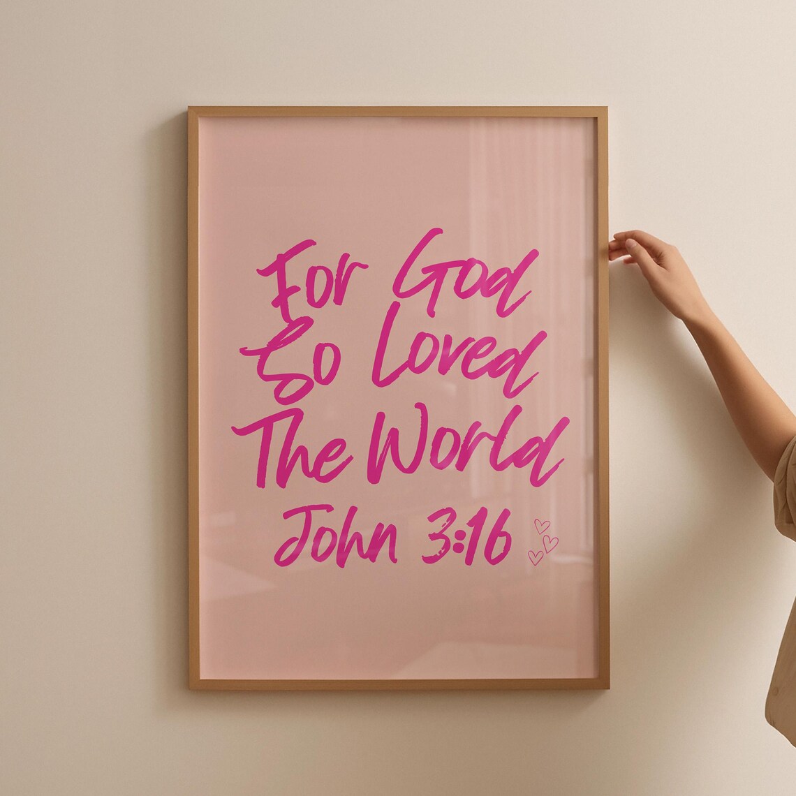 John Bible Verse Scripture Art Print, Preppy Christian - Image 4