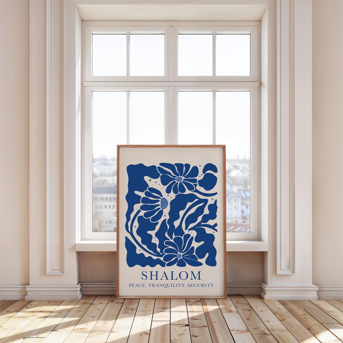 Shalom Vintage Botanical Christian Poster Print - Image 2