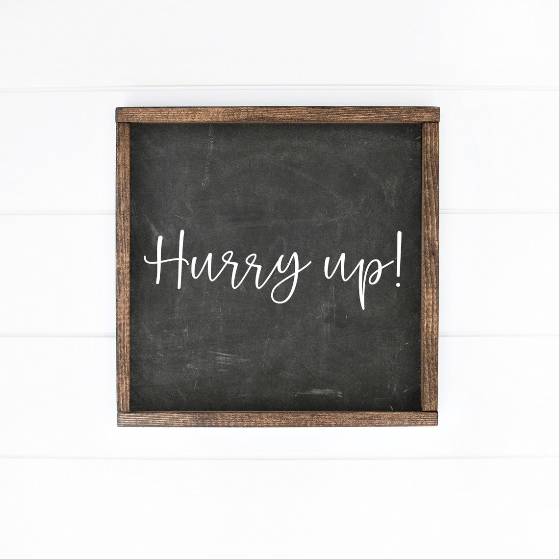 Bathroom Funny Signs Wall Decor Art Hurry Up Sign Farmhouse