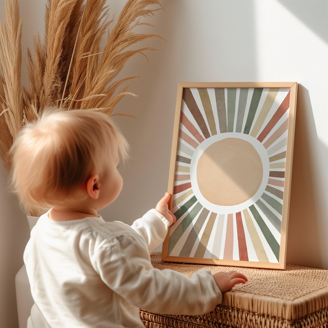 Boho Sun Art Print, Nursery and Playroom Decor - Image 5